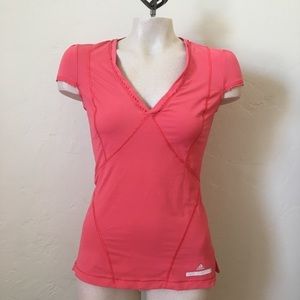 Adidas x Stella McCartney Salmon Pink Workout Top